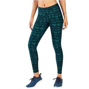 Fabletics Leggings Size Small‎ Teal Blue Define Mid-Rise Powerhold Compression